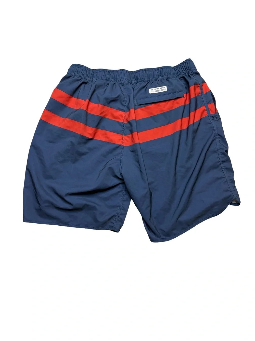 🩳 Fair Harbor Swim Trunks XL Striped Lined Beach Swim Shorts 🌊